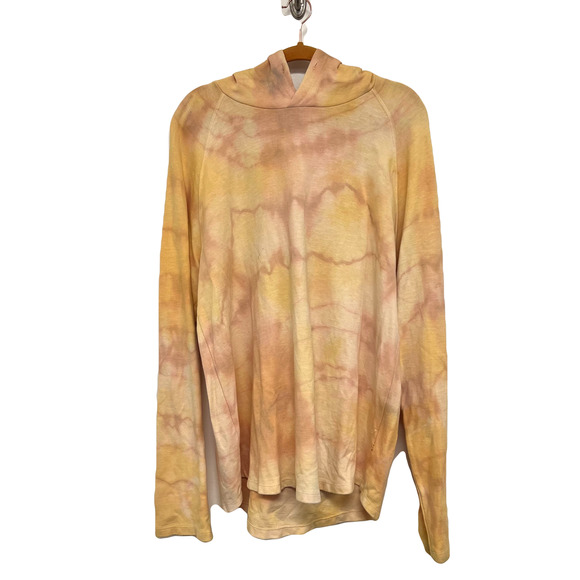 Yellow/Pink loose fit colorful tie dye sweatshirt - Picture 2 of 3